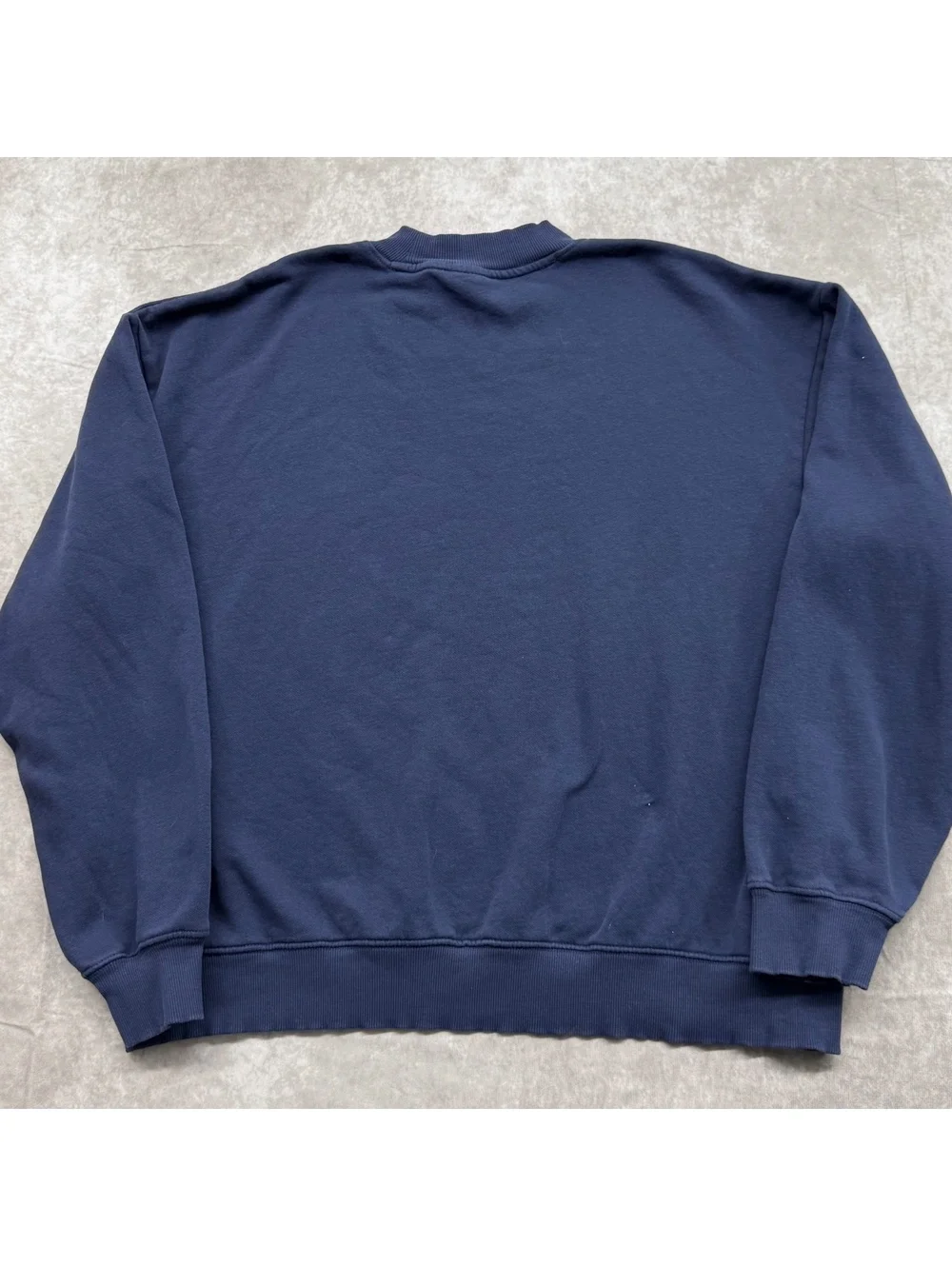 The North Face Crewneck Sweatshirt Navy Blue Embroidered Logo Boxy Men's L XL
